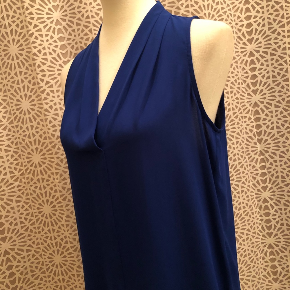 Vince Camuto Blue Sleeveless Size Small Top - Picture 6 of 6